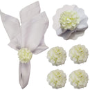 Sua Mesa Floresce em Detalhes: Kit com 4 Porta-Guardanapos Mimosa Crisântem