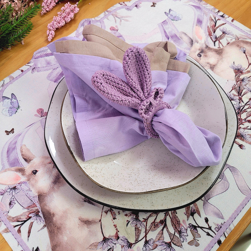 Sua Mesa em Clima de Primavera: Kit com 4 Jogos Americanos Impermeáveis Jardins