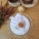 Um Toque de Delicadeza que Floresce à Mesa: Kit 4 Porta-Guardanapos Camomil