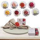 Sua Mesa Floresce em Detalhes: Kit com 4 Porta-Guardanapos Mimosa Crisântem