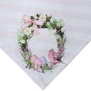 Páscoa com Encanto Vintage: Kit com 4 Guardanapos Florais com Pássaro