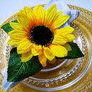 O Sol à Mesa: Kit com 4 Porta-Guardanapos Celebration Girassol