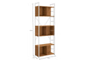 ✨ Estante Alta com 5 Prateleiras 202 cm em MDP e Metal – Organização Vertical para Transformar seu Espaço