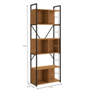 ✨ Estante Alta com 5 Prateleiras 202 cm em MDP e Metal – Organização Vertical para Transformar seu Espaço