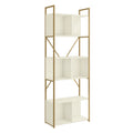 ✨ Estante Alta com 5 Prateleiras 202 cm em MDP e Metal – Organização Vertical para Transformar seu Espaço