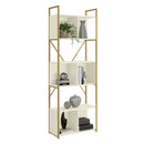 ✨ Estante Alta com 5 Prateleiras 202 cm em MDP e Metal – Organização Vertical para Transformar seu Espaço