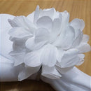 Sua Mesa Merece Flores: Porta-Guardanapos Crisântemo Branco Neve