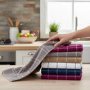 ✨ Pano de Copa Xadrez/Listra 100% Algodão 45 x 70 cm – Absorção e Praticidade para sua Cozinha